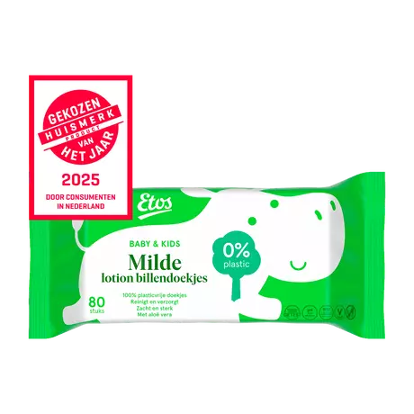 Etos Baby & Kids Milde Lotion Billendoekjes 80 stuks