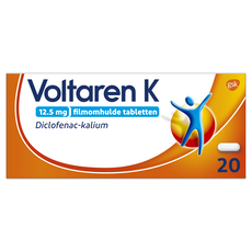Voltaren K 12,5 MG Pijnstiller Filmomhulde Tabletten Diclofenac-Kalium 20 stuks