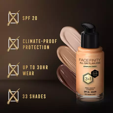 Max Factor Facefinity Foundation Warm Sand/W70 30 ML