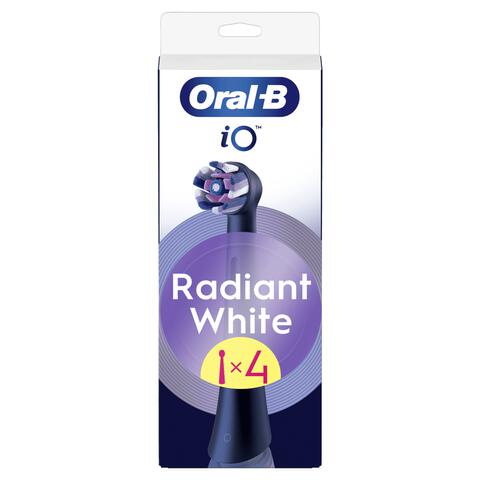 Oral-B iO Radiant White Opzetborstels Zwart 4 Stuks