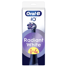 Oral-B iO Radiant White Opzetborstels Zwart 4 Stuks