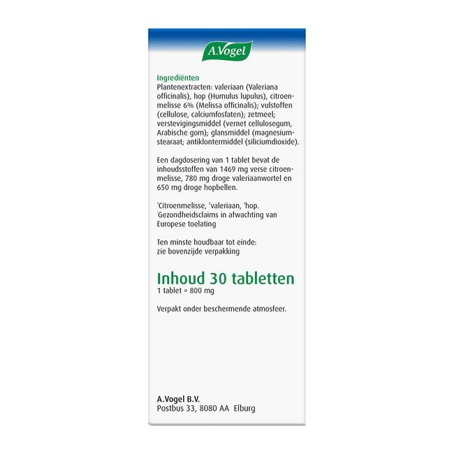 A.Vogel Nachtrust1,2* 3-in-1 Tabletten 30 stuks