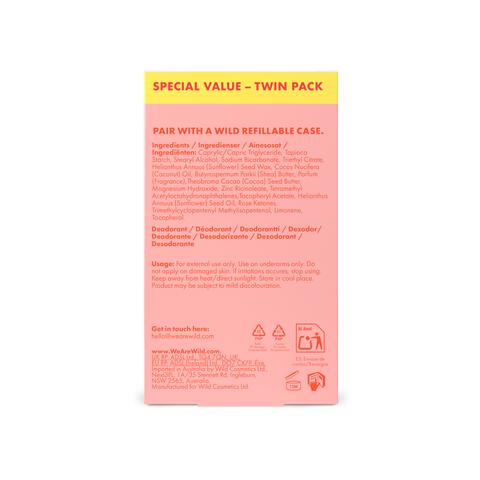 Wild Honey & Cactus Deodorant Refill Value Pack 80 gram&nbsp;