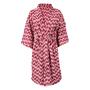 Etos Home Collection Badjas fleece print roze - L/XL