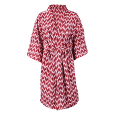 Etos Home Collection Badjas fleece print roze - L/XL