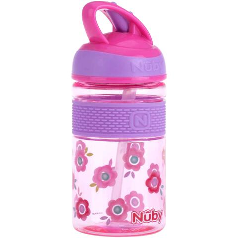 Nûby 2N1 Beker met Harde Tuit uit Tritan Roze  3+ J 360 ML