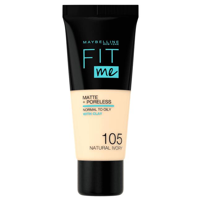 Maybelline New York Fit Me Matte + Poreless Foundation 105 Natural Ivory 30 ML