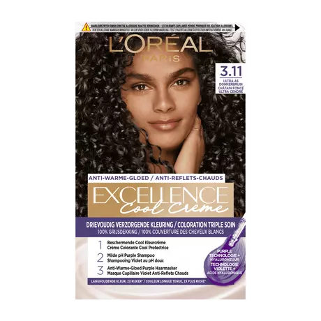 L'Oréal Paris Excellence Cool Creams Haarverf 3.11 Ultra Ash Donkerbruin