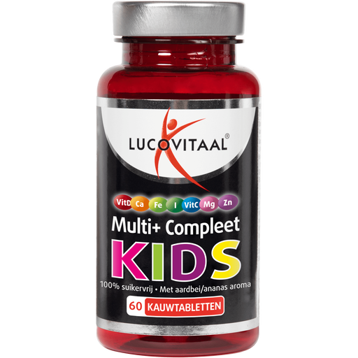 Lucovitaal Multi+ Compleet Kids Suikervrij Kauwtabletten 60 stuks