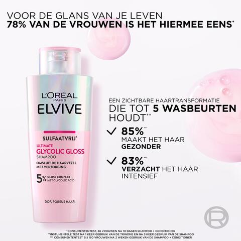 L'Oréal Paris Elvive Ultimate Glycolic Gloss Shampoo 200 ML