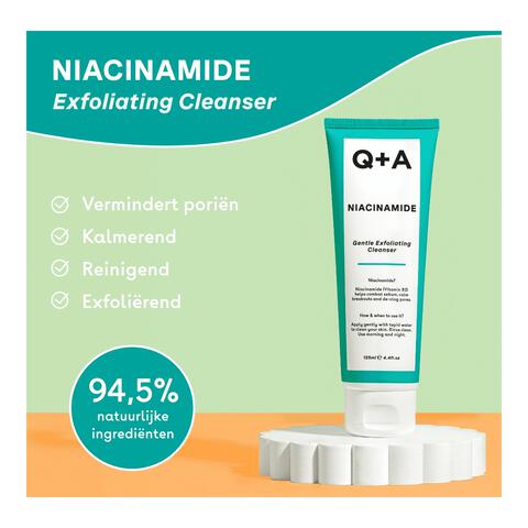 Q+A Niacinamide Gentle Exfoliating Cleanser 125 ML