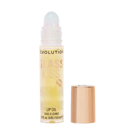 Revolution Glass Kiss Roller Ball Lip Oil Stardust Lemon Shimmer