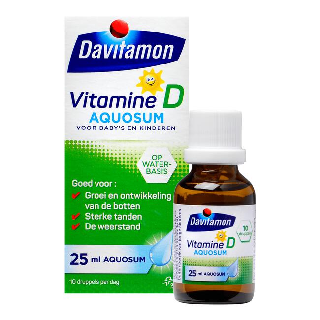 zwavel aangenaam Zeug Davitamon Aquosum Vitamine D Druppels 25 ML | Etos