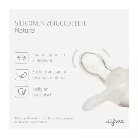 Difrax Fopspeen Natural 0-6M Glow In The Dark