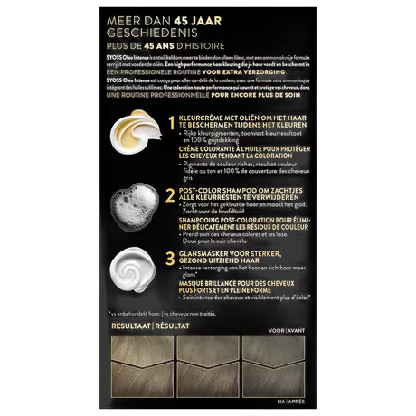 Syoss Oleo Intense Permanente Haarkleuring 6-10 Donkerblond/Blond Foncé