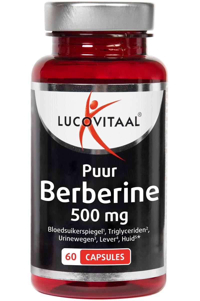 Lucovitaal Berberine Puur 500 MG Capsules 60 stuks
