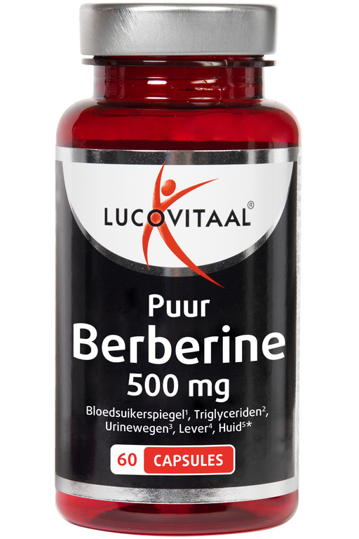 Lucovitaal Berberine Puur 500 MG Capsules 60 stuks