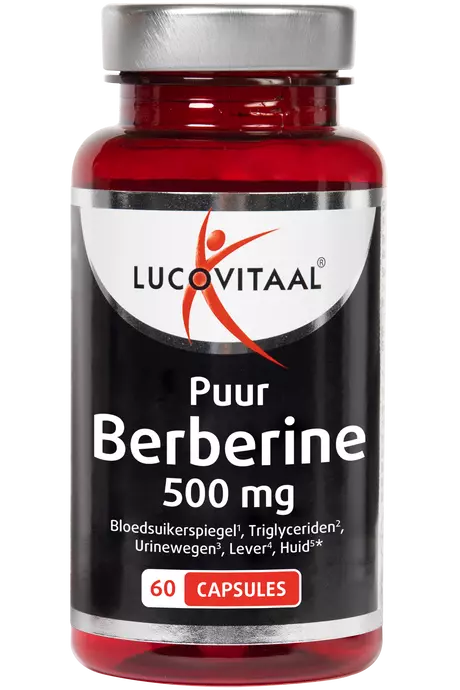 Lucovitaal Berberine Puur 500 MG Capsules 60 stuks