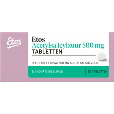 Etos acetylsalicylzuur tablet 500mg 20st