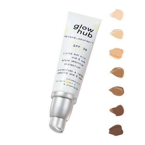 Glow Hub Defend Yourself Face Sunscreen Tinted Spf30 Never Without 50Ml