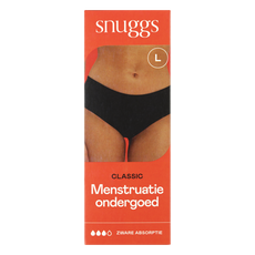 Snuggs Menstruatieondergoed Zware Menstruatie Classic Zwart Maat L