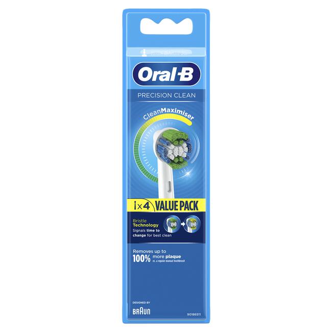 Oral-B Precision Clean Opzetborstels Wit 4 Stuks
