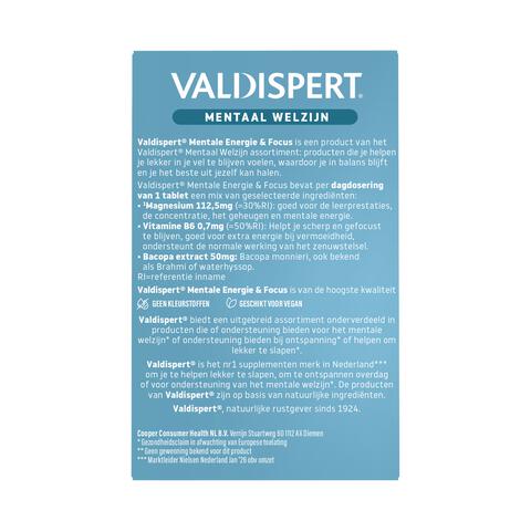 Valdispert Mentale Energie & Focus 30 Stuks