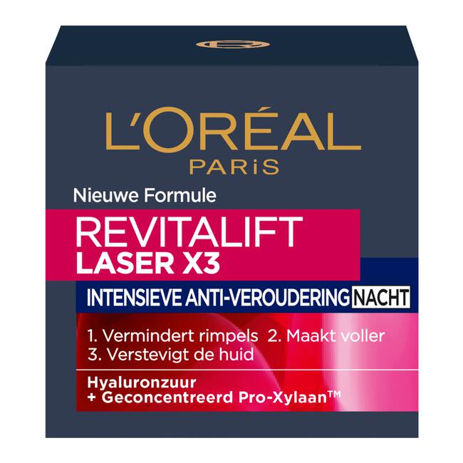 L'Oréal Paris Revitalift Laser X3 Anti-Rimpel Nachtcrème 50 ML