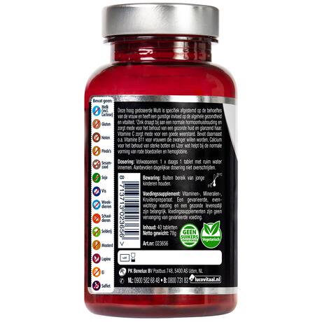 Lucovitaal Multi+ Compleet Vrouw 40 Tabletten
