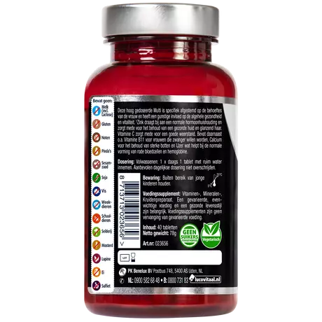 Lucovitaal Multi+ Compleet Vrouw Tabletten 40 stuks