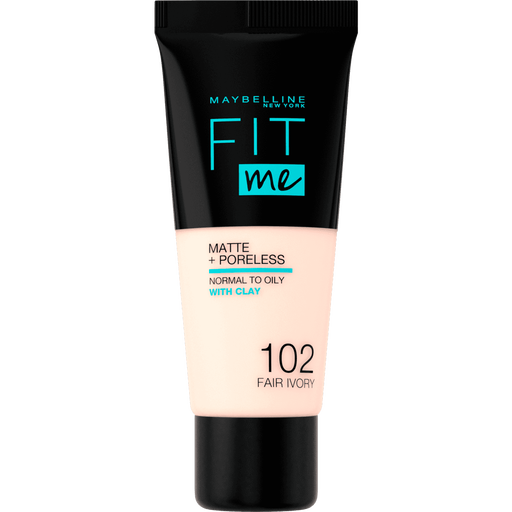 Maybelline New York Fit Me Matte+Poreless Foundation 102 Fair Ivory 30 ML
