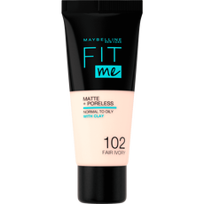 Maybelline New York Fit Me Matte + Poreless Foundation 102 Fair Ivory 30 ML