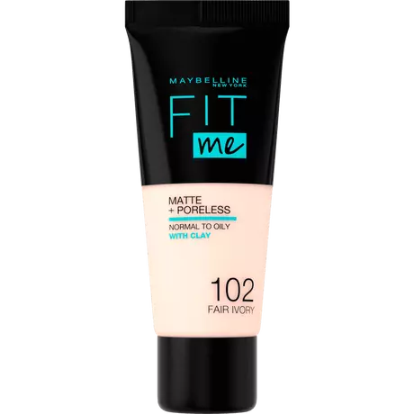 Maybelline New York Fit Me Matte+Poreless Foundation 102 Fair Ivory 30 ML