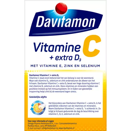 Davitamon Vitamine C Forte + D3 Tabletten 42 stuks