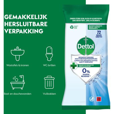 Dettol Hygiënische Doekjes 72 stuks