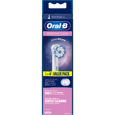 Oral-B Sensitive Clean Opzetborstels Wit 4 Stuks
