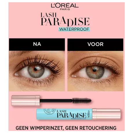 L'Oréal Paris Lash Paradise Volume Mascara Waterproof Zwart