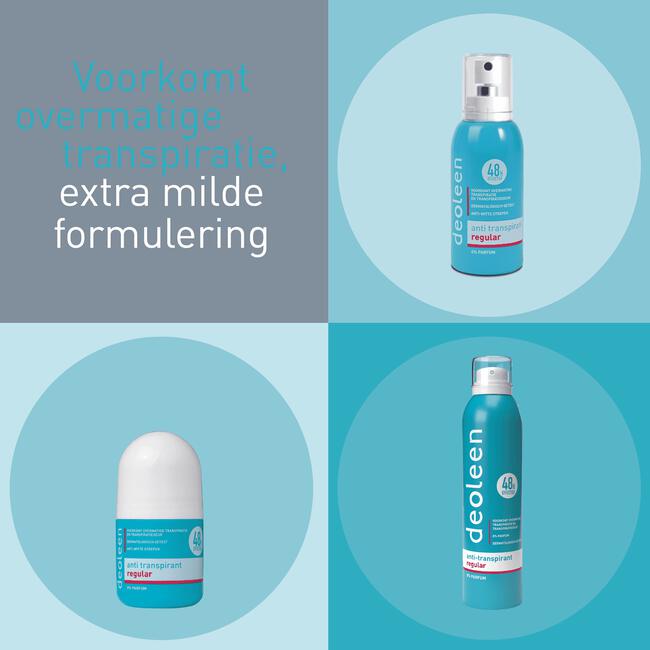 Deoleen Regular Anti-Transpirant Deodorant Roller 50 ML
