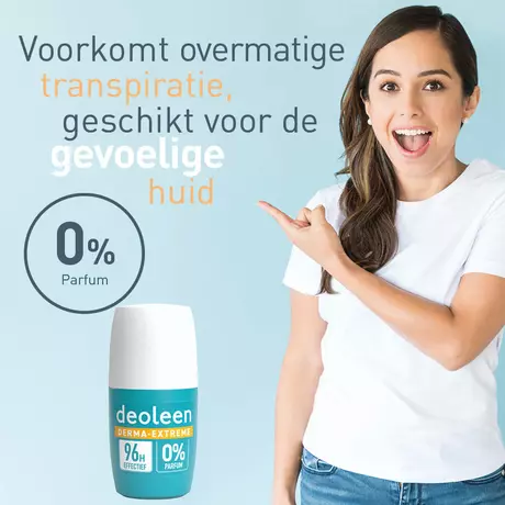 Deoleen Derma Extreme Deodorant Roller 96H 50 ML