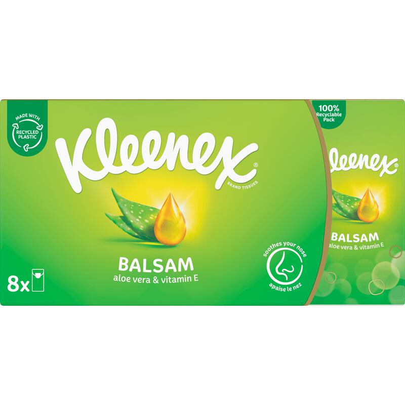 Kleenex Balsam Zakdoekjes 8x9 stuks