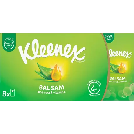 Kleenex Balsam Zakdoekjes 8x9 stuks