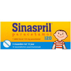 Sinaspril Paracetamol 120 mg 16 kauwtabletten