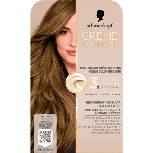 Schwarzkopf Creme Supreme Haarkleuring 7-0 Natuurlijk Donkerblond