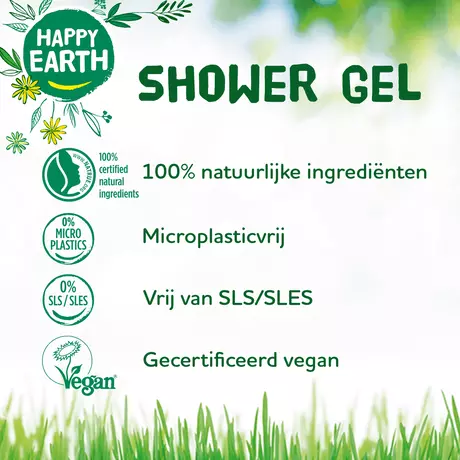 Happy Earth 100% Natuurlijke Jasmine Ho Wood Douchegel 300 ML