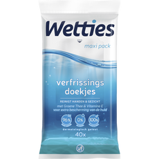 Wetties Maxi Pack Verfrissingsdoekjes 40 stuks