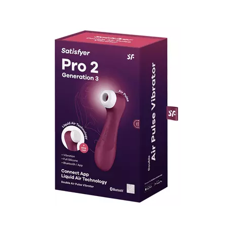 Satisfyer Pro 2 Generation 3 Liquid Air, Vibration & Bluetooth