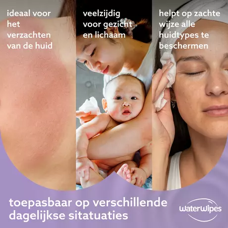 WaterWipes Soothing Clean Billendoekjes 12x60 stuks