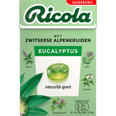 Ricola kruidenpastilles Eucalyptus Suikervrij
