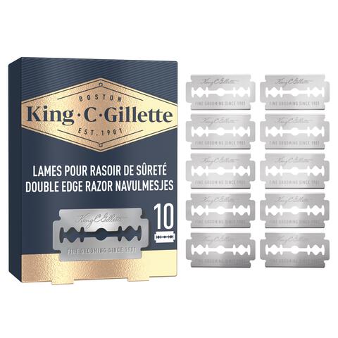 King C. Gillette Double Edge Navulmesjes 10 Stuks