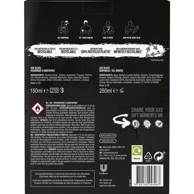 Axe Black Duo Geschenkset 2 delig